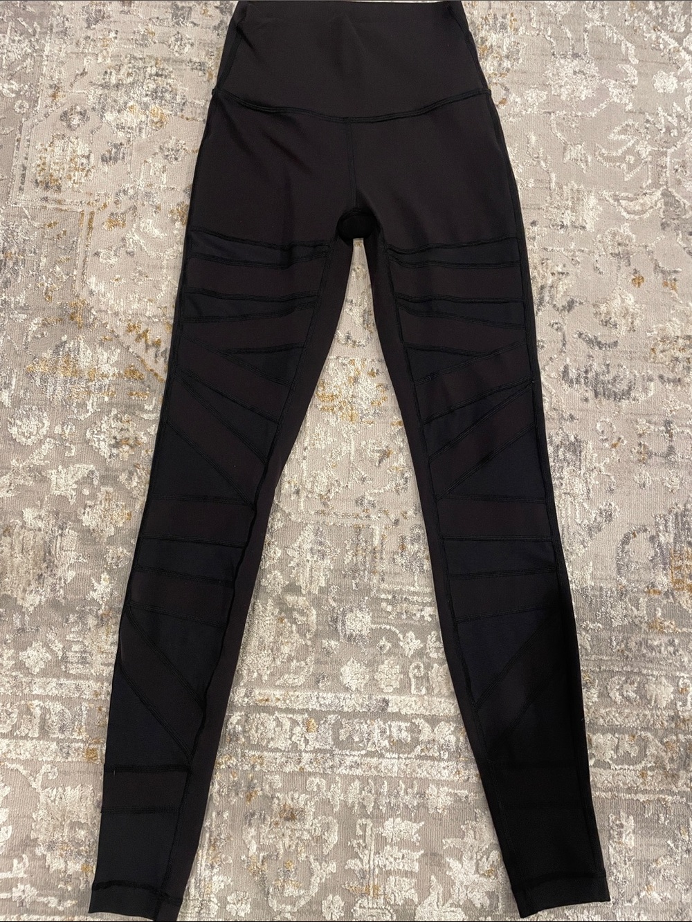 lululemon athletica Black Mesh-Panel Leggings